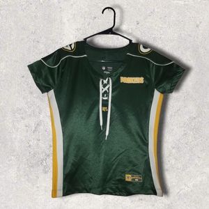 💖Green Bay Packer Lace up Jersey Shirt (Size Small)